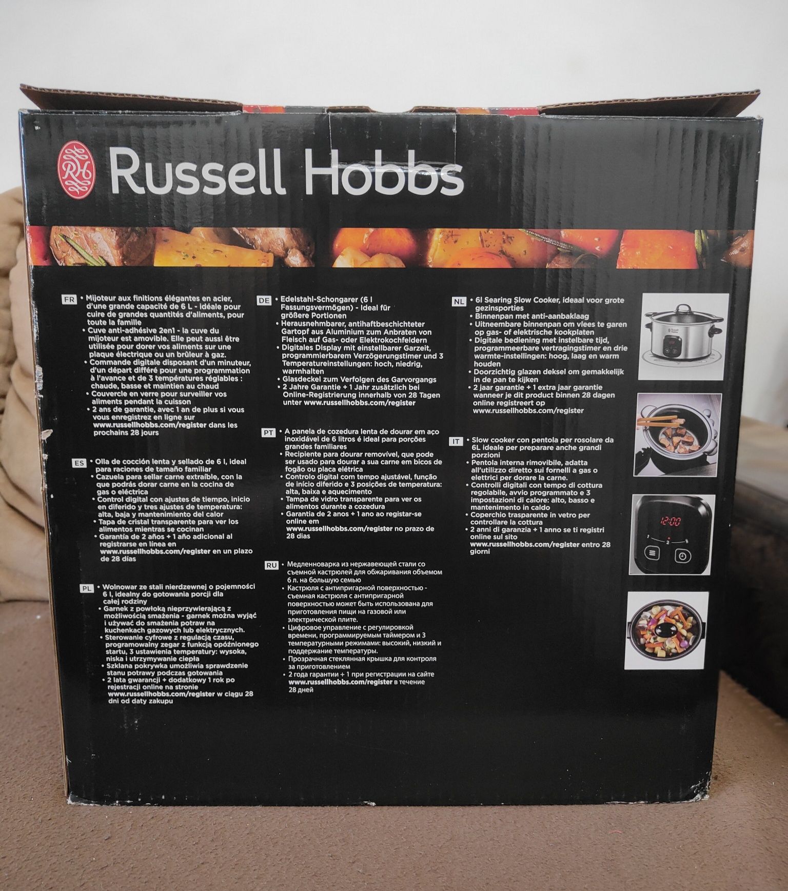 Maxicook 6L slow cooker Russell Hobbs
