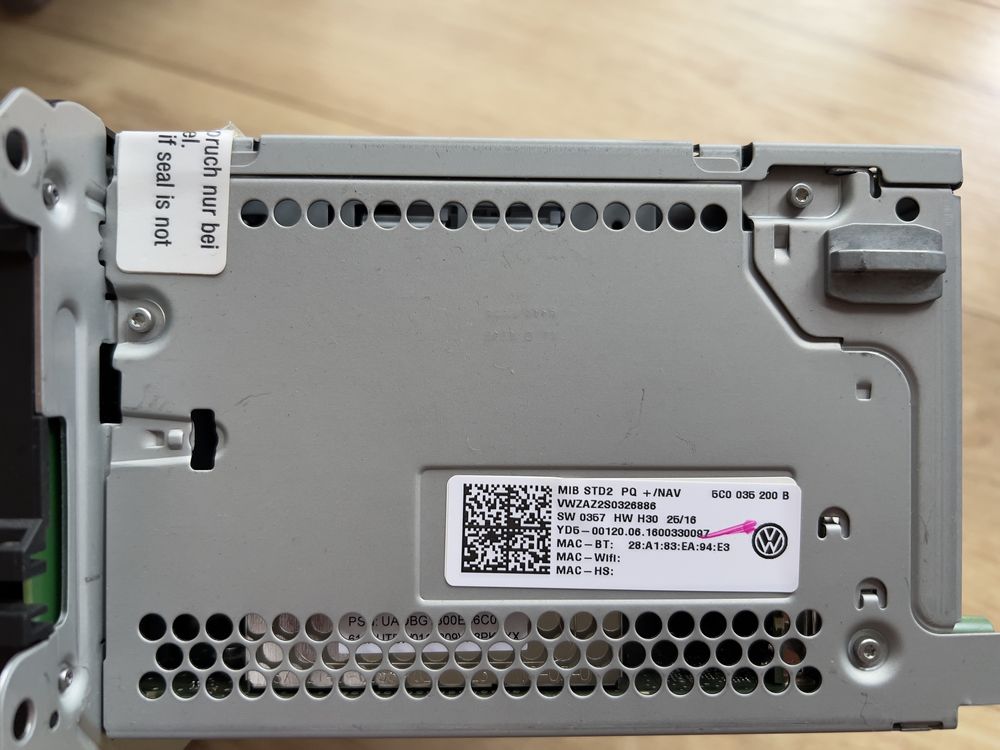 Radio multimedialne  composition Media vw OEM + ramka radia OEM