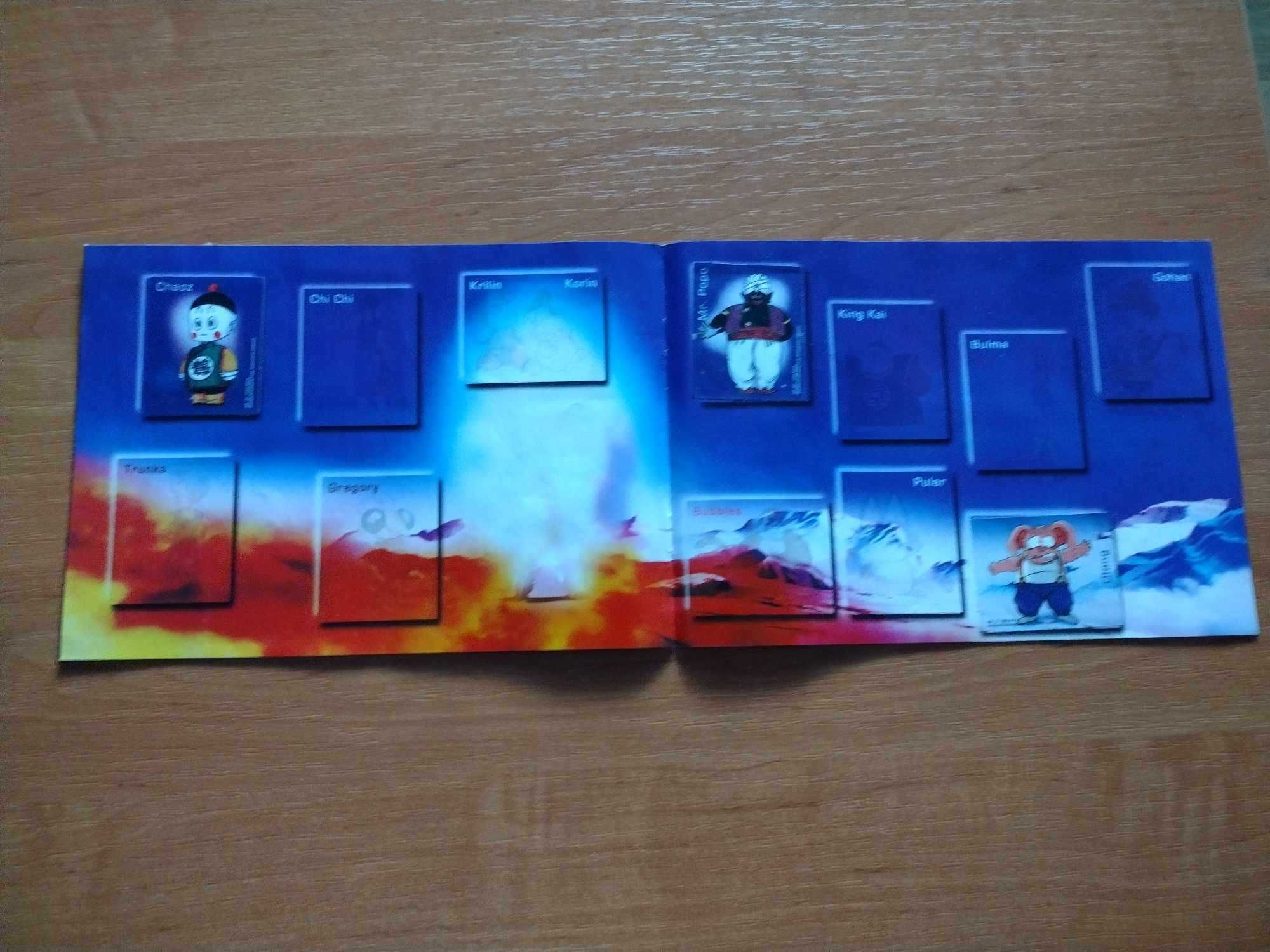 Dragon Ball Z - album na naklejki, zawiera pojedyncze naklejki
