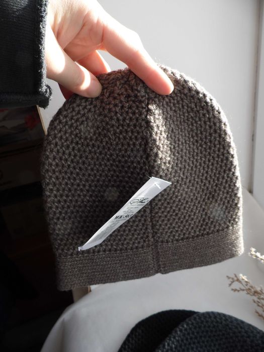 Комплект шапка і рукавички 50 шерсть 50 пан