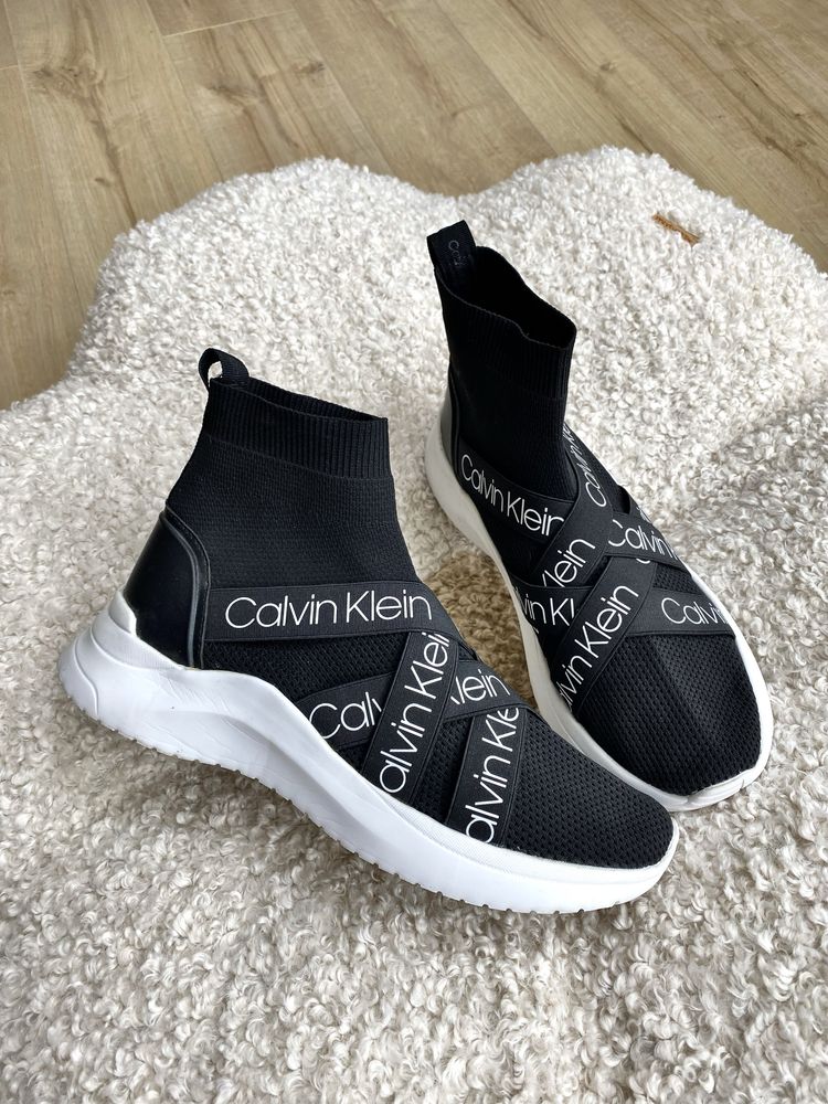 Calvin Klein sneakersy umney za kostkę  logowane oryginalne r. 41