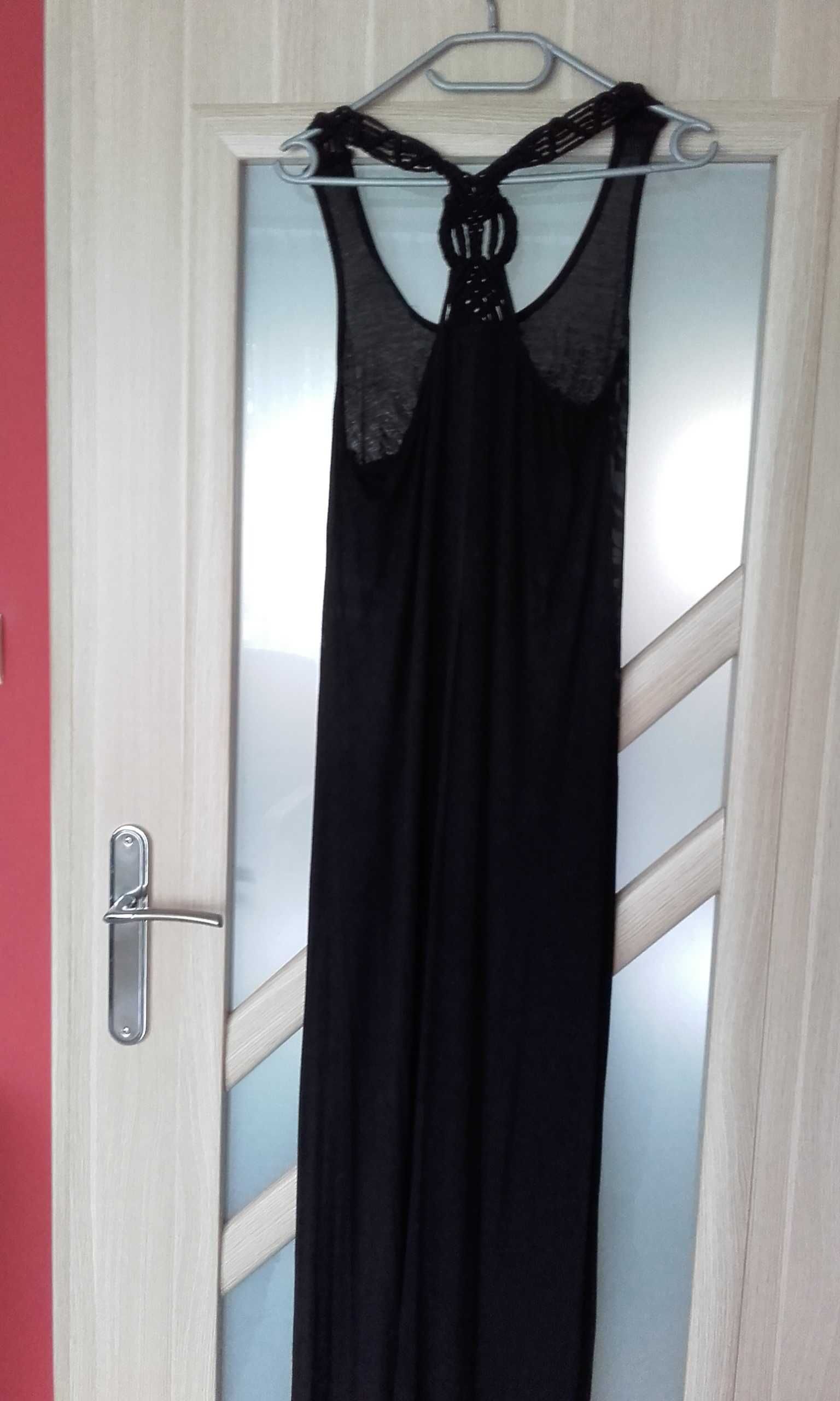 Sukienka czarna długa, 40