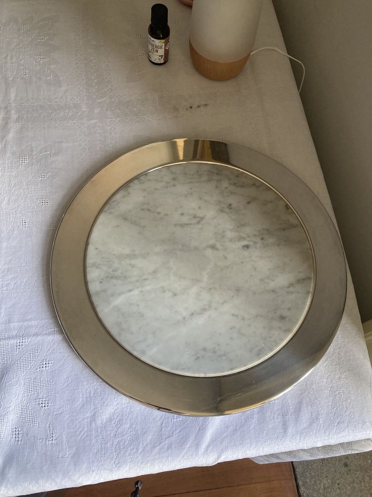 Tabua queijos/enchidos em inox e pedra
