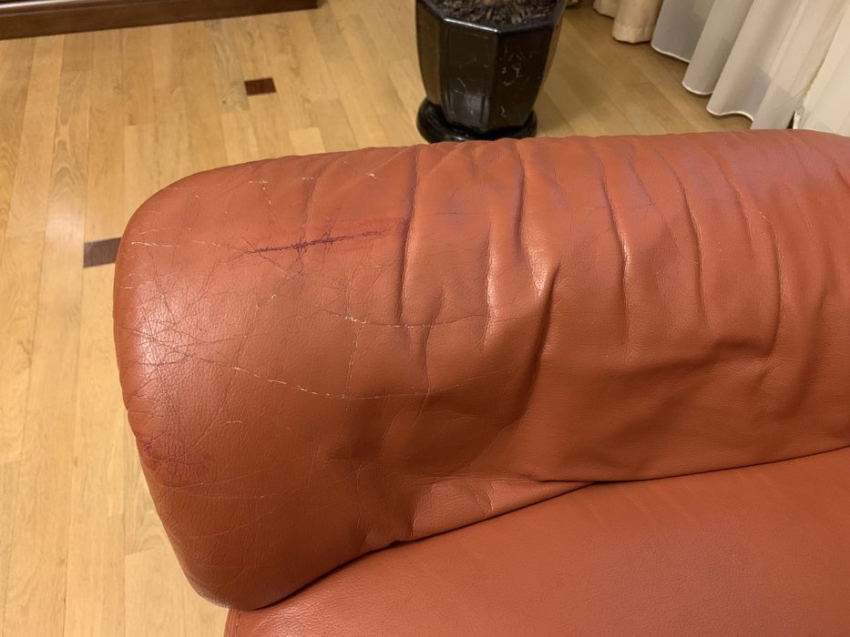 Шкіряні дивани 3+2+1. Розкладний