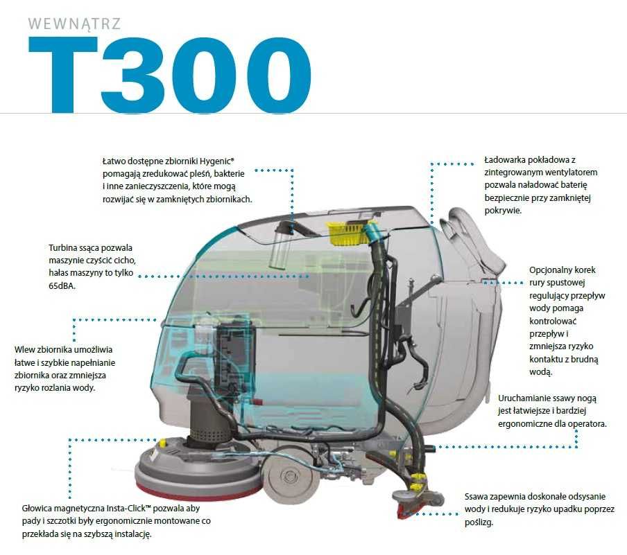 TENNANT T300 szorowarka zamiatarka Hako Karcher Nilfisk