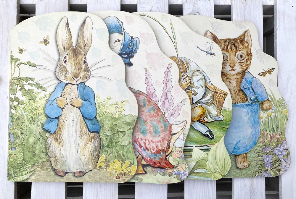 Zestaw 4 książeczek Beatrix Potter angielski Peter Rabbit Tom Kitten