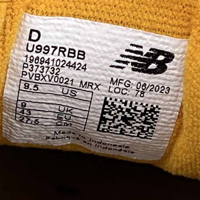 Кросівки New Balance 997R розмір 43 оригінал