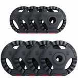 Zestaw 4x 5 kg, 4x 2.5 kg obciążęnia bitumiczne olimpijskie 50mm GRIP