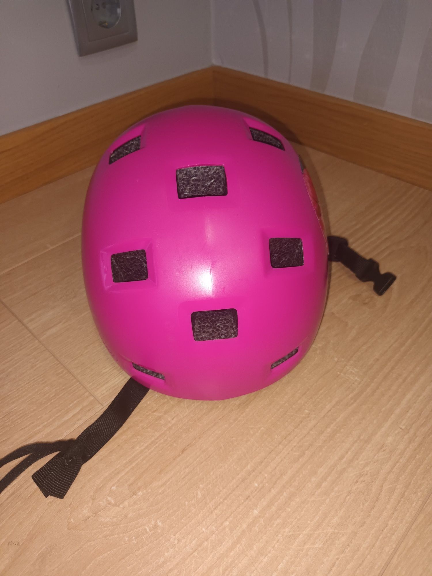 Capacete bicicleta rosa
