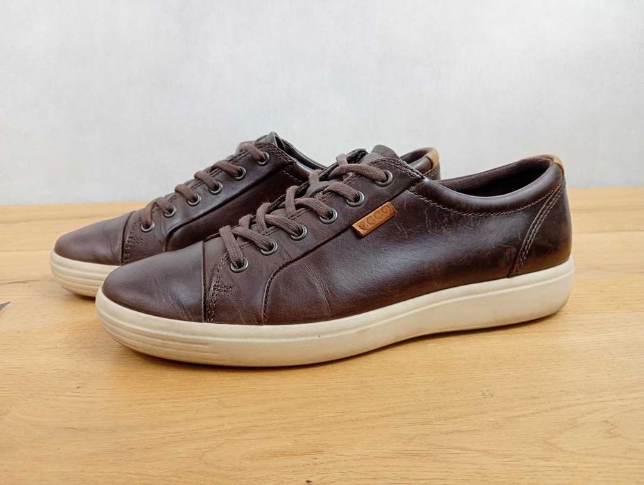 Meskie buty sportowe, Ecco, skóra naturalna, rozmiar 41