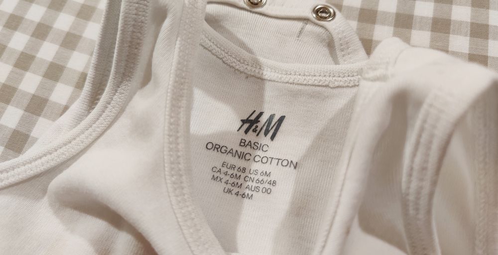 Body biała bokserka bez rękawów H&M r 68