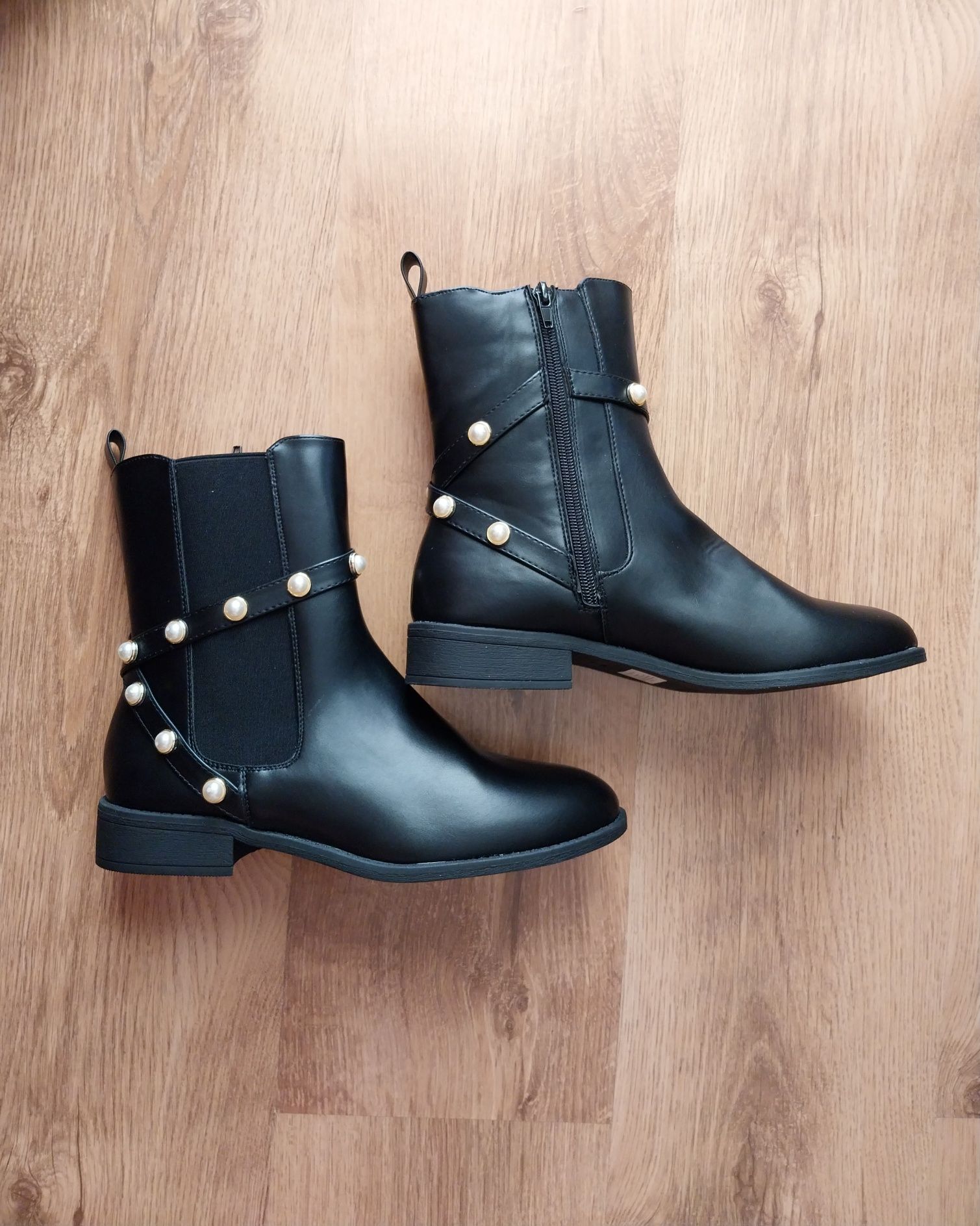 Nowe botki czarne bonprix 40