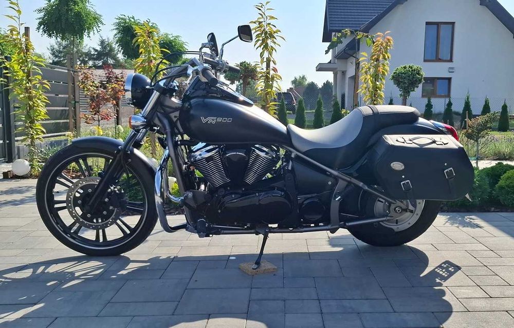 Kawasaki VN 900 Custom 2010r., 17446 km, EUROPA bezwypadkowy TRANSPORT