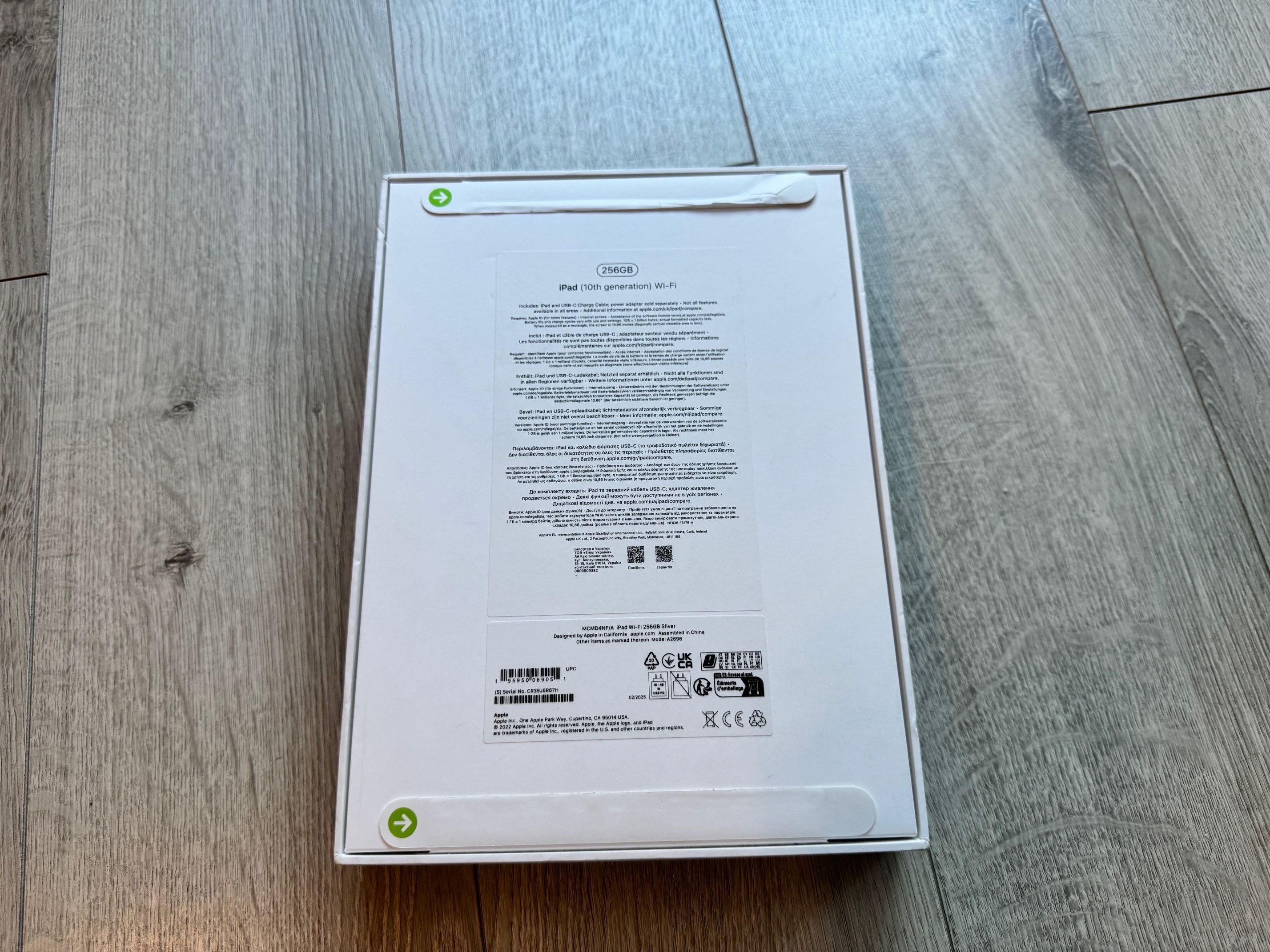 Nowy Apple iPad 10.9'' A14 Wi-Fi 256GB Srebrny/Różowy (10.gen) GW12m