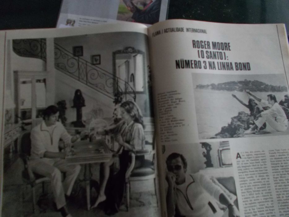 Flama 17 Julho 1970. Roger Moore. Ernesto Neves, Paulo VI.