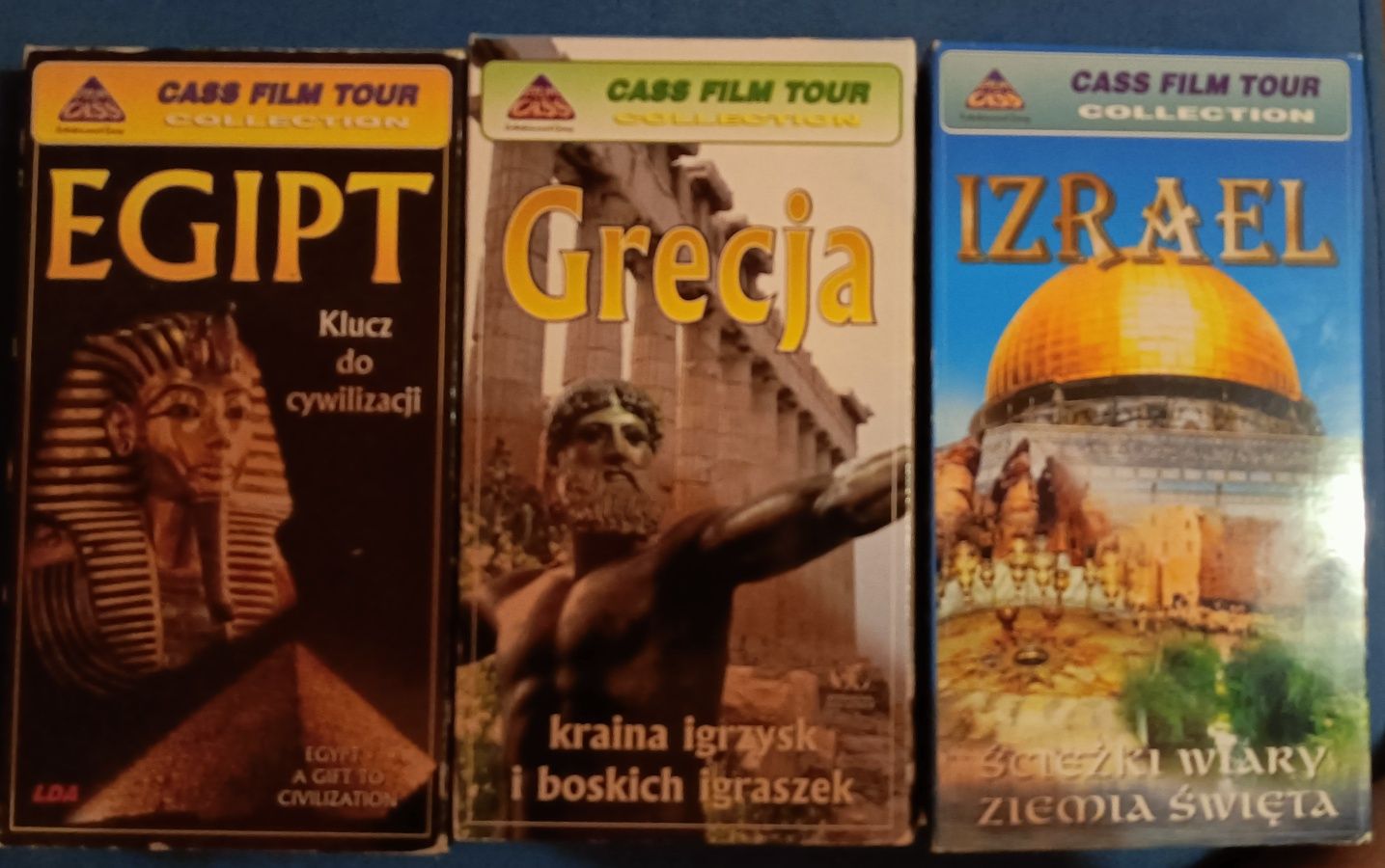 Izrael Egipt Grecja kasety VHS