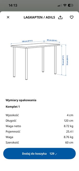 Sprzedam biurko z IKEA