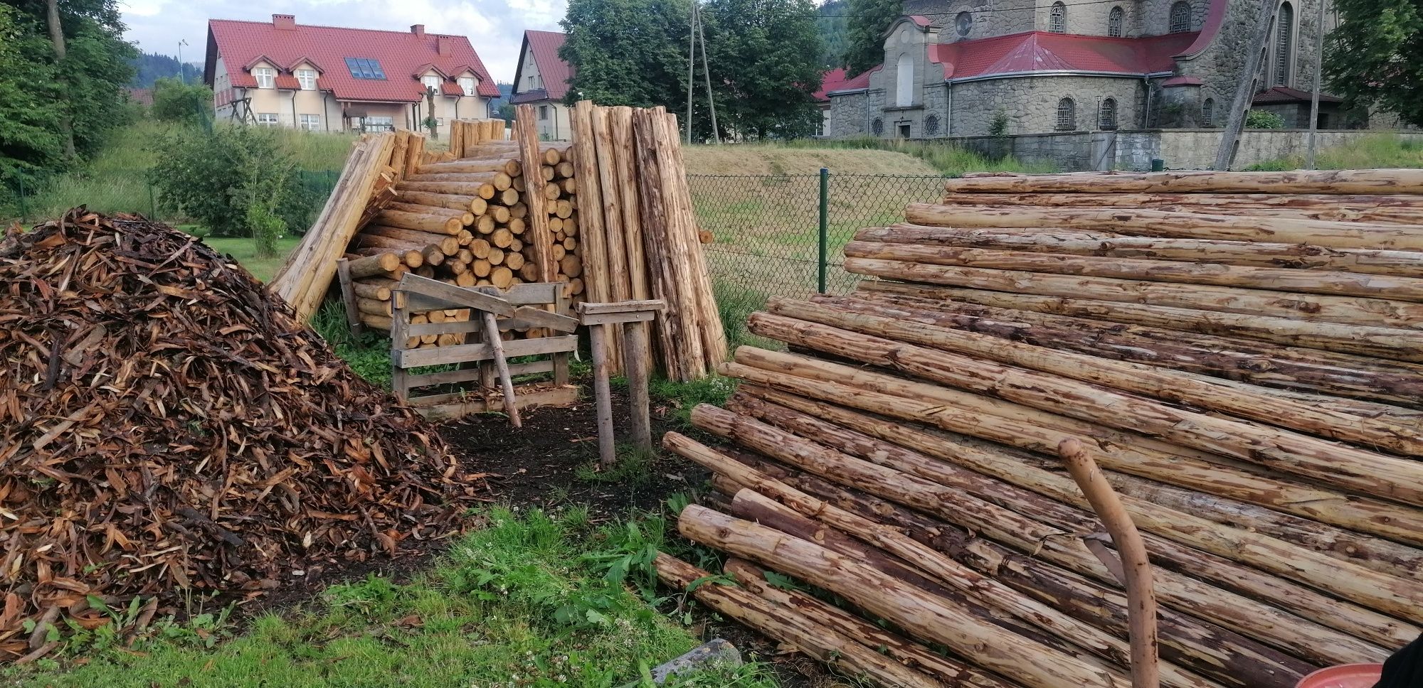 Ogrodzenie słupki zerdzi lytry stemple