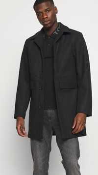Nominal Overcoat Klasyczny płaszcz męski 5% wełna