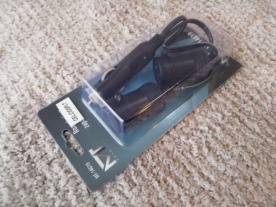 Extensão Dupla 12/24v (Ficha isqueiro) - Portes grátis