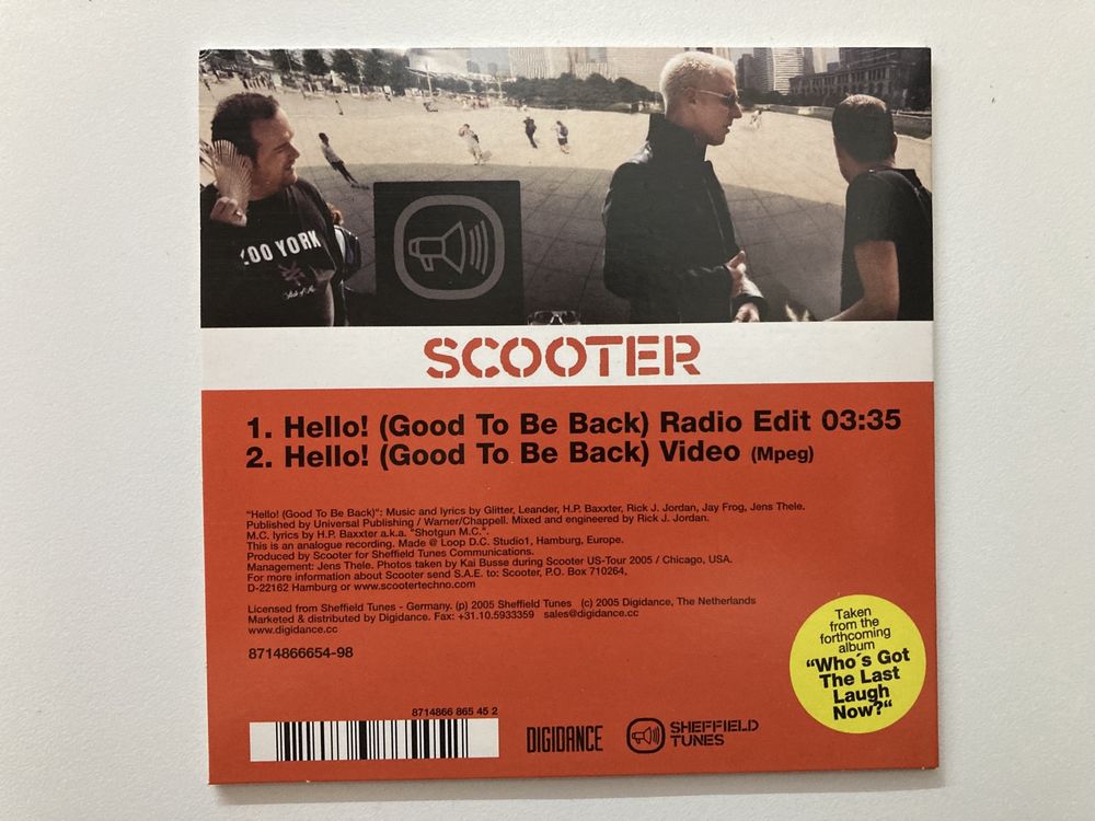 Scooter - Hallo limired edition Single CD