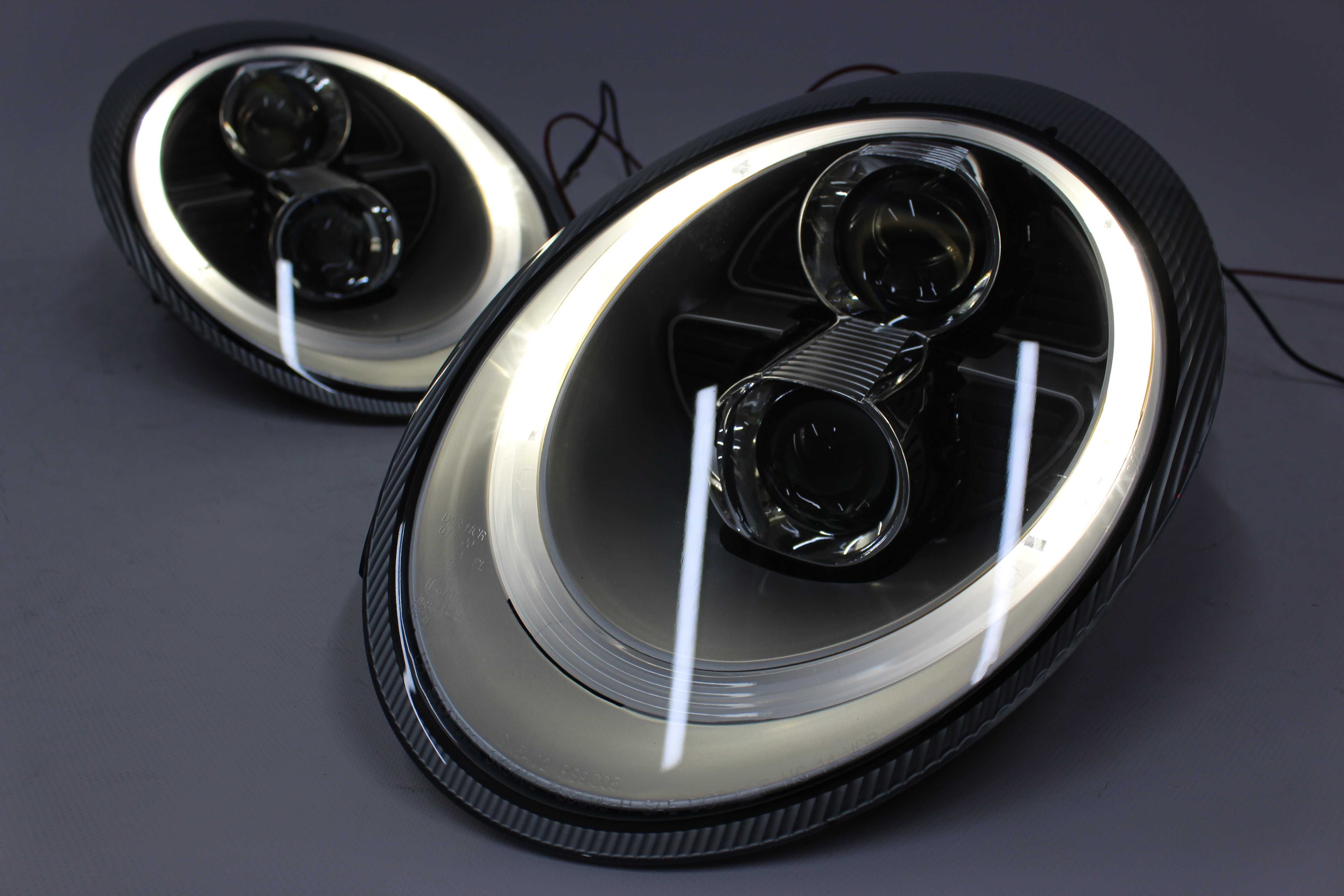 Lampy reflektory przednie przód PORSCHE 911 997 r.04-09 LED BAR IGŁA!