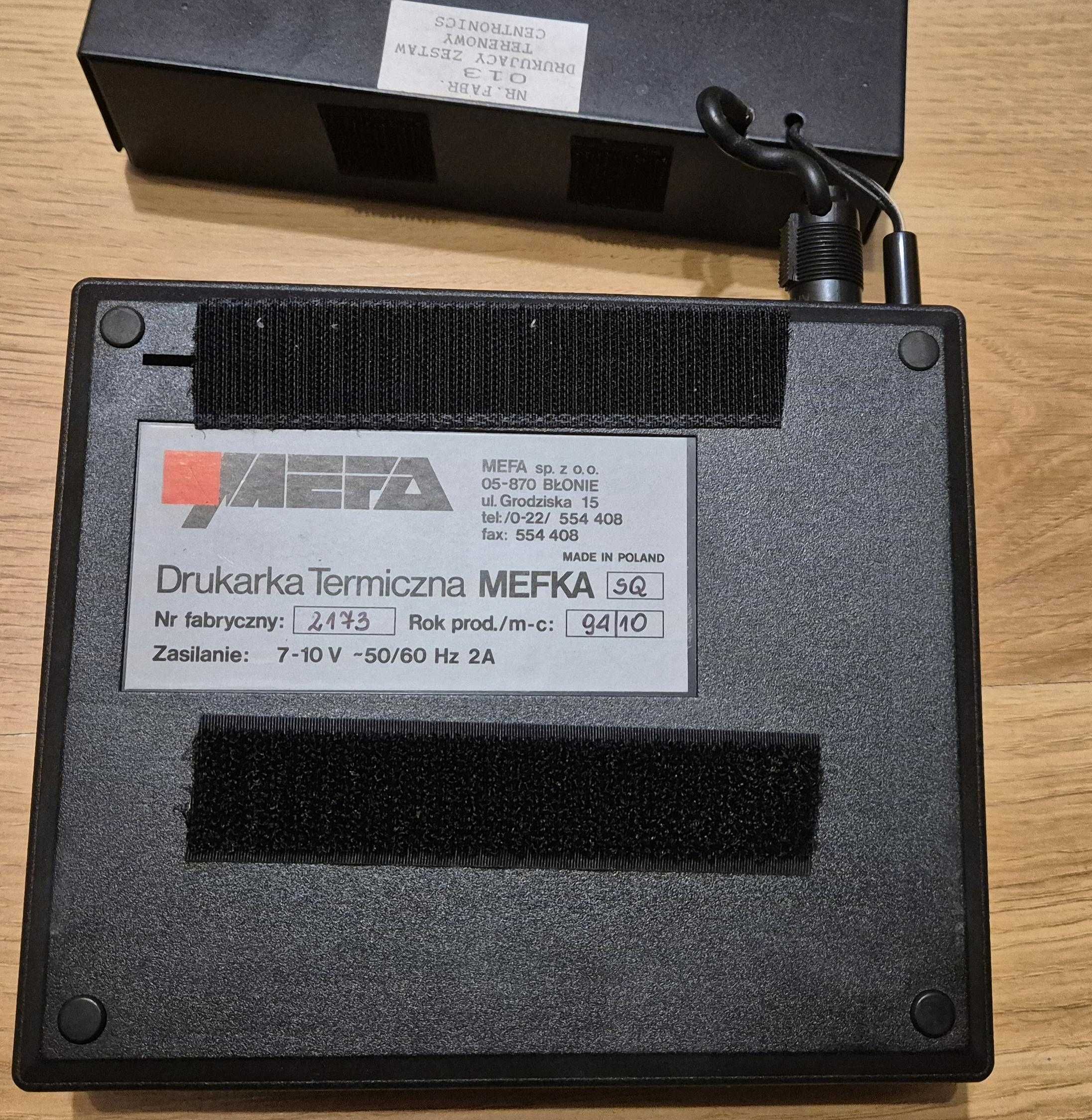 Drukarka termiczna MEFKA SQ, cały zestaw, retro PRL