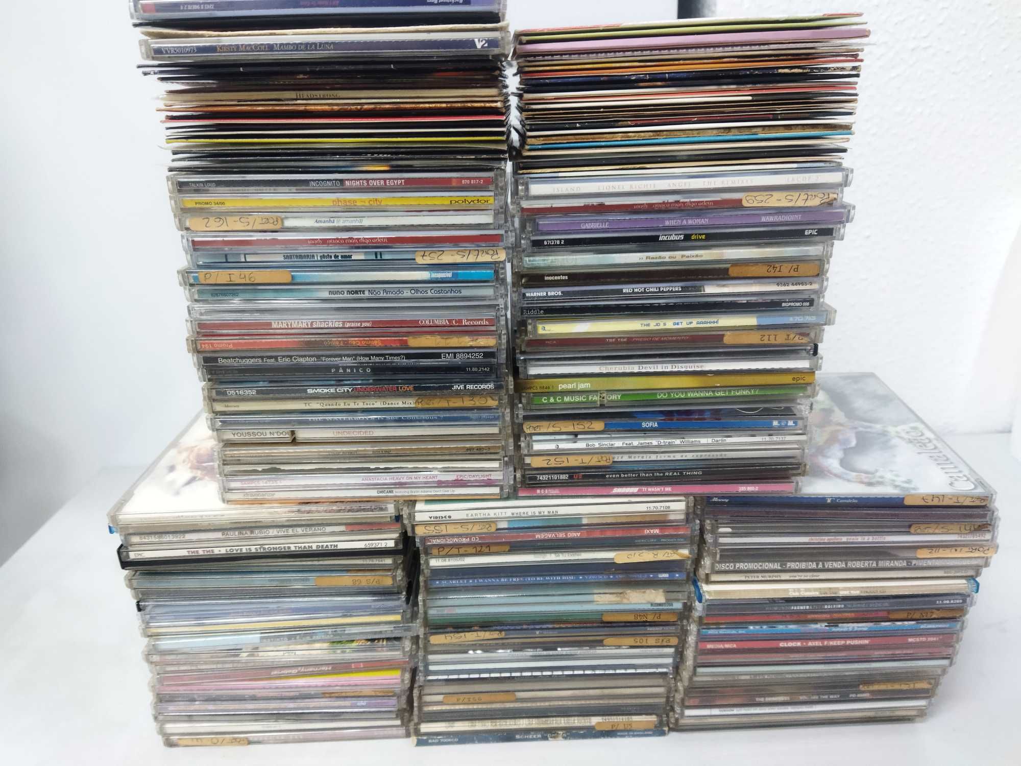 Lote 148 CD Single, Rock, Portuguesa, Blues, Pop, Brasileira. Etc.