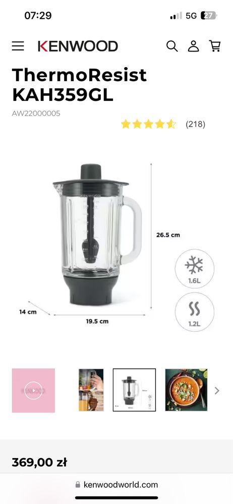 Kenwood robot planetarny
