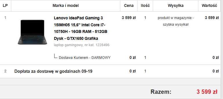 Lenovo IdeaPad Gaming3 15IMH05 0.5TB-i7 10gen 10750H - Nvidia GTX™1650