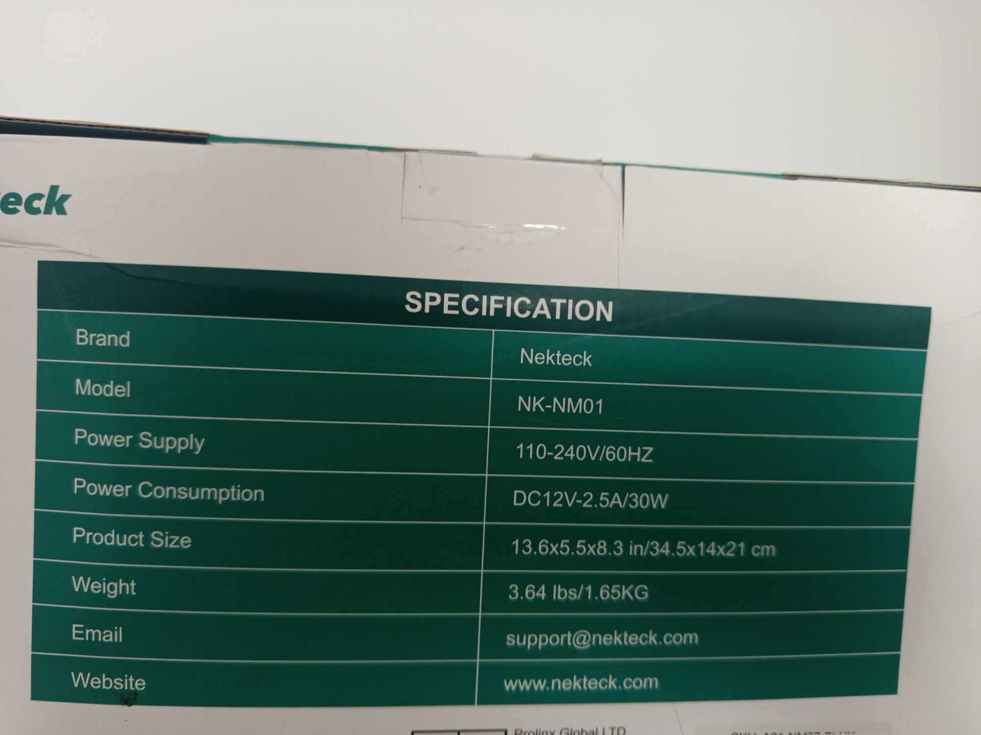 Nekteck Shiatsu masażer szyja plecy kark uda z kojącym ciepłem NK-NM01