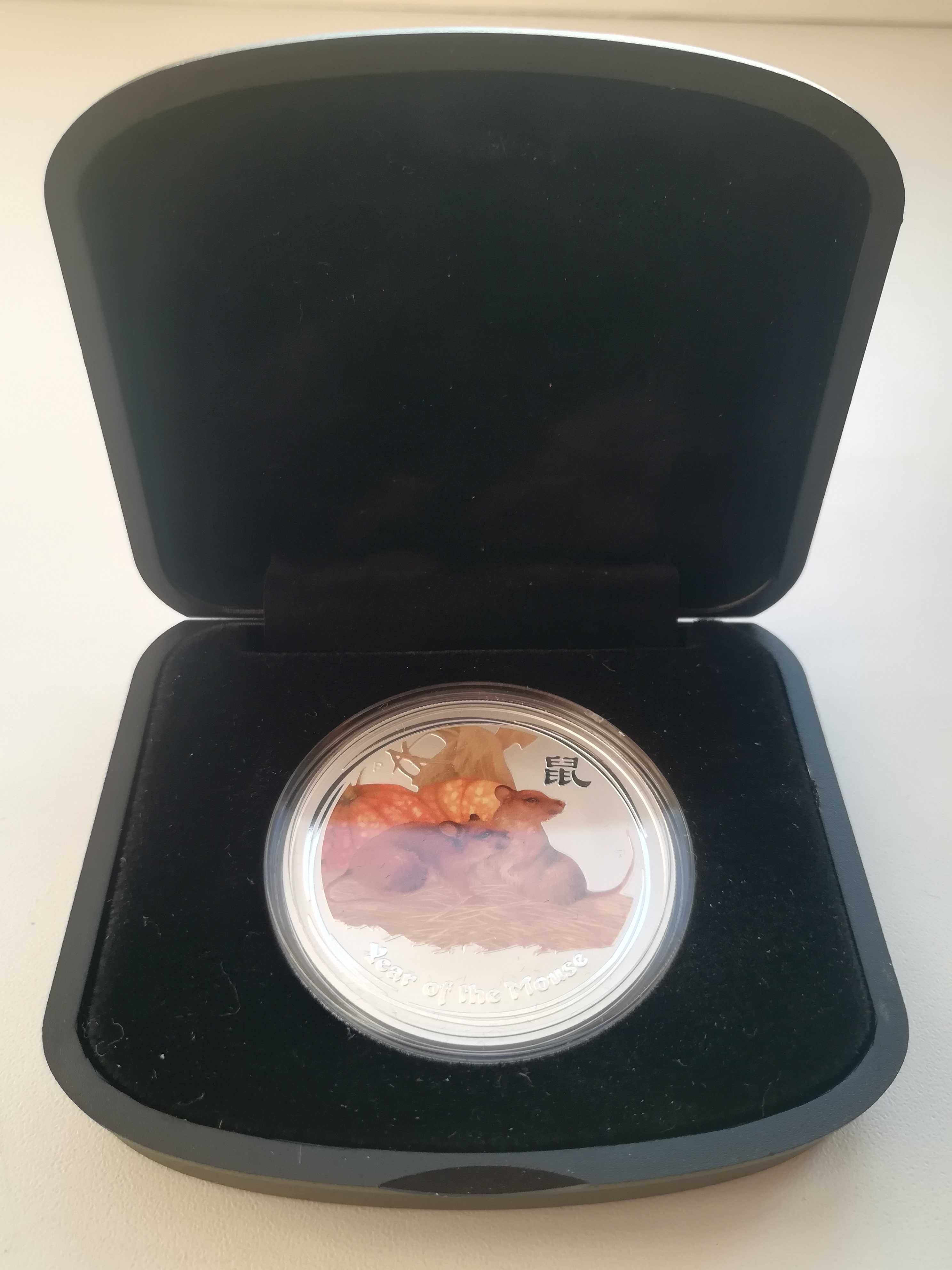 Срібна монета Рік миші 2008 рік (Австралія) 1oz