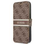 Guess GUBKP13L4GDBR iPhone 13 Pro / 13/6,1" brązowy/brown book 4G Stri