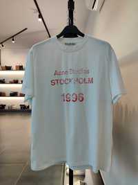 Футболка Acne Studios Logo Stamp T-Shirt Pale White