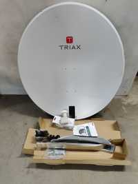 Nowa antena satelitarna triax 100 cm komplet konwerter uchwyt kabel