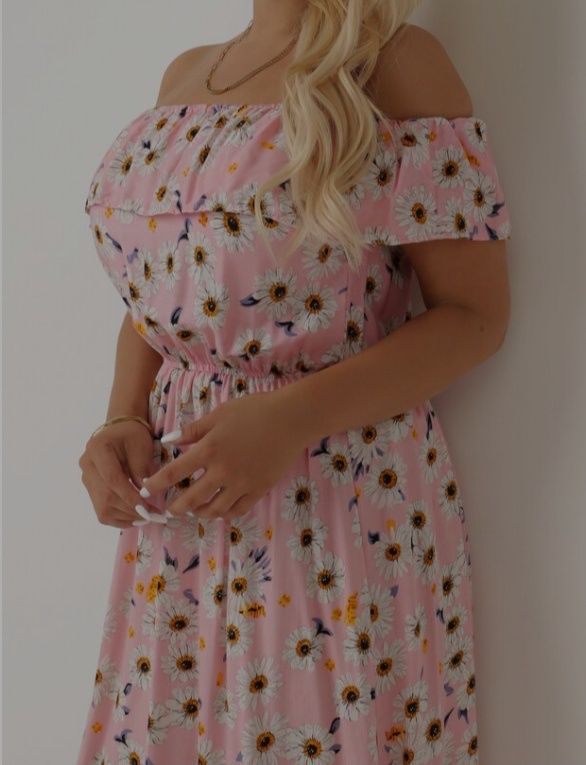 NOWA sukienka jasnoróżowa, M/XL