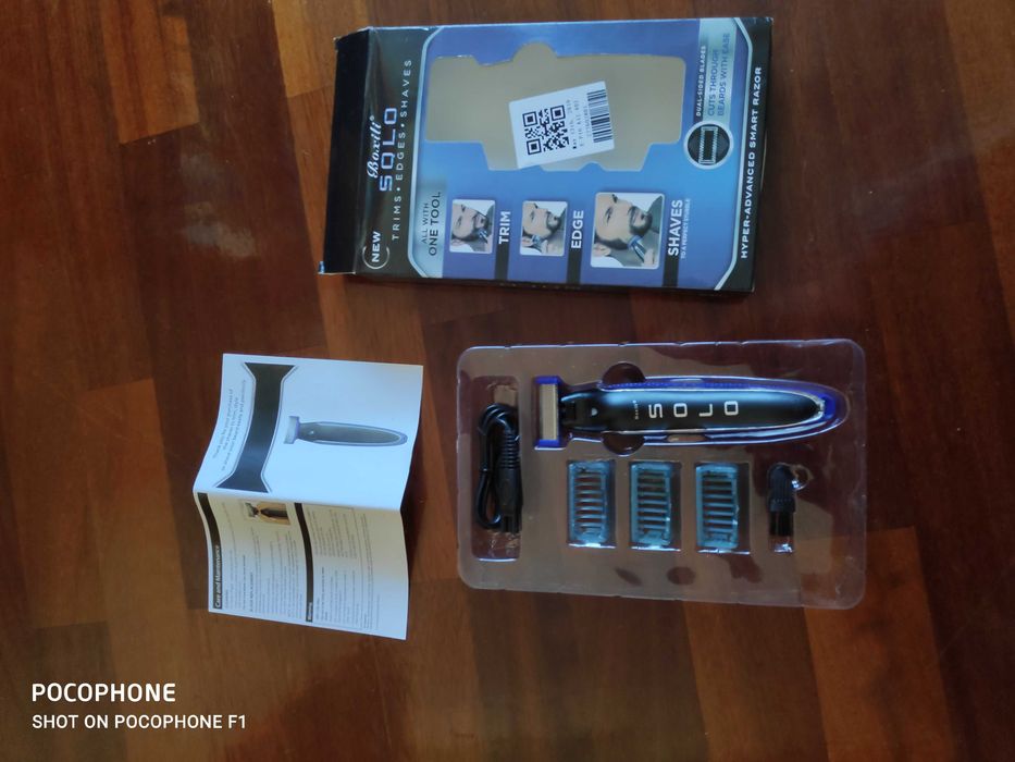 Aparador, Barbeador e Aparador de Pêlos Corporais Recarregável