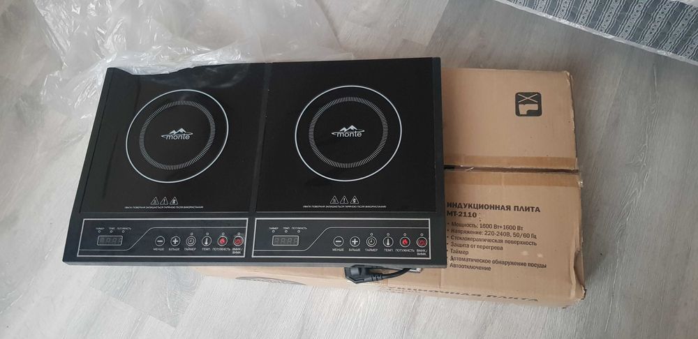 Індукційна плита настільна , двоконфоркова,3200 Вт