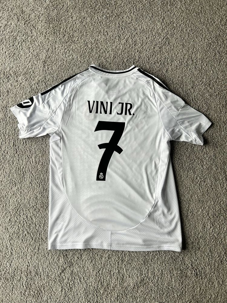 Koszulka piłkarska Adidas Real Madryt 24/25 domowa vini jr.