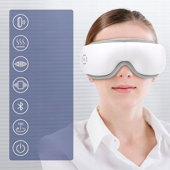 Masażer oczu z ciepłem Bluetooth kompresja muzyka Mafiti