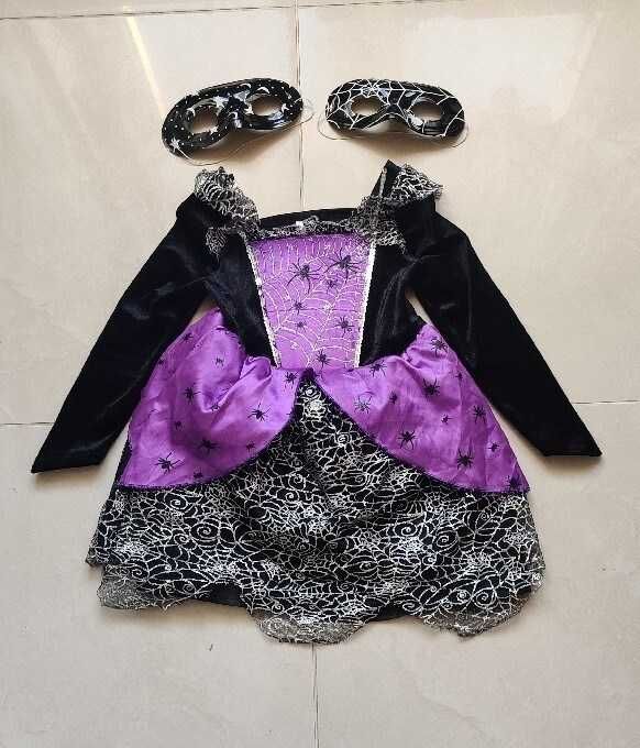 sukienka i maska przebranie dla dziewczynki