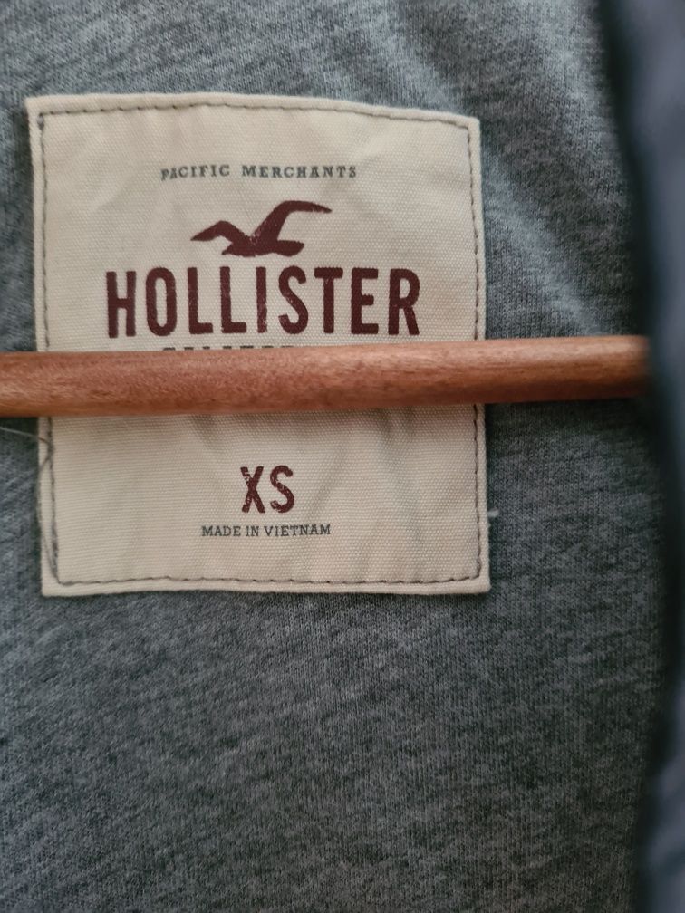 Cudowna wodoodporna parka Hollister r. XS 34 khaki kurtka super jakość