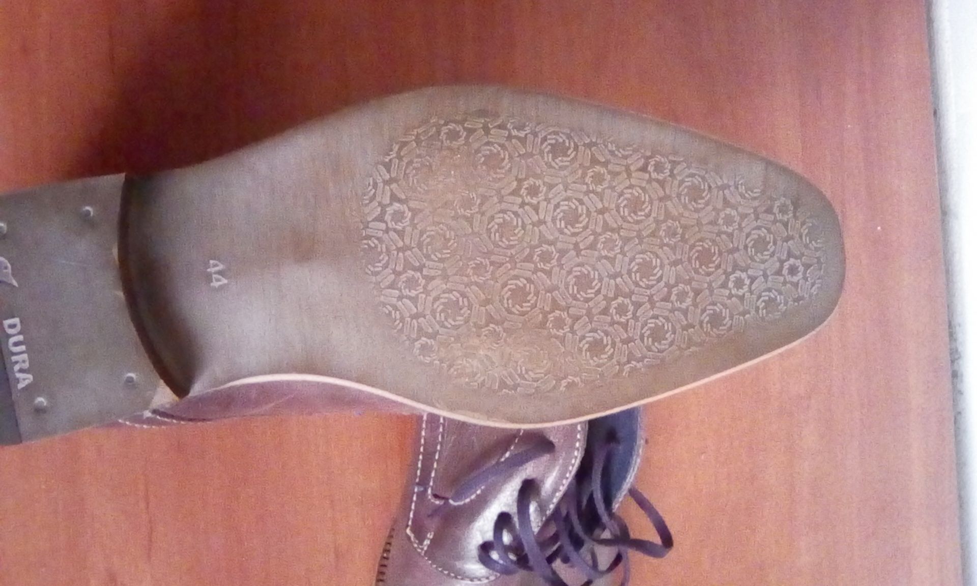 Туфли мужские кожа , цвет коричневый , на шнурке , размер 43-44