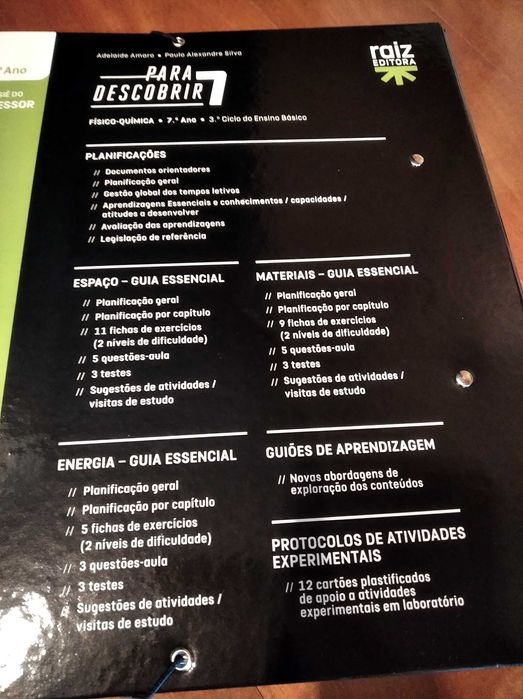 Dossiês do Professor, Físico-Química, 7.° e 9.° anos