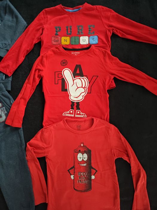 Zestaw paka chłopiec dres coccodrillo koszulki z długim rękawem 122