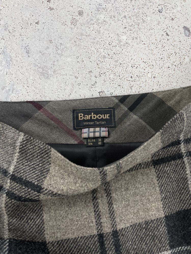 Barbour winter tartan women’s check wool skirt юбка спідниця оригінал