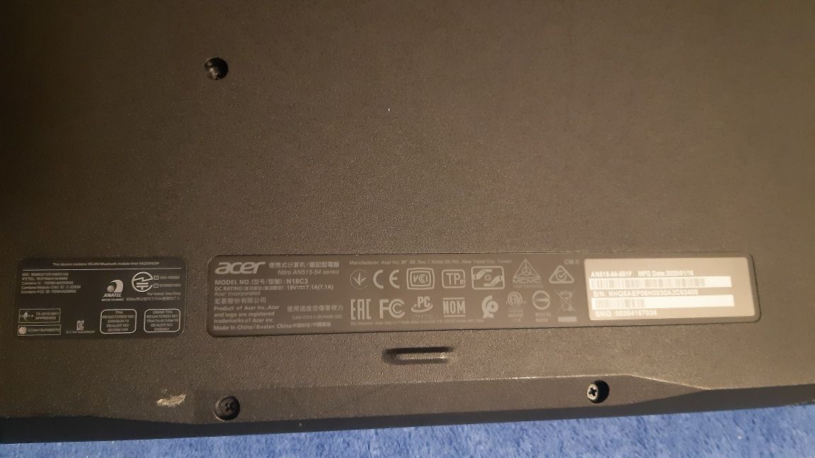 Laptop Acer NITRO 5 AN515-43