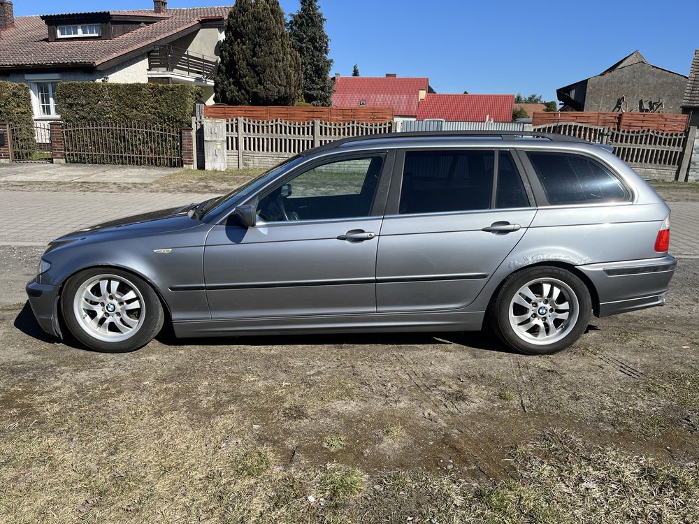 BMW E46 seria 3 Drzwi Lewe Tylne Tył Silbergrau A08/7