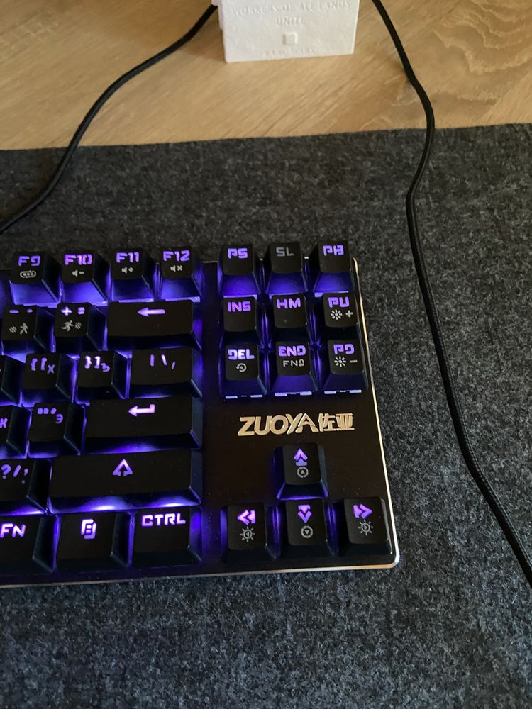 Механічна ігрова клавіатура ZUOYA X51  87 з RGB підсвіткою