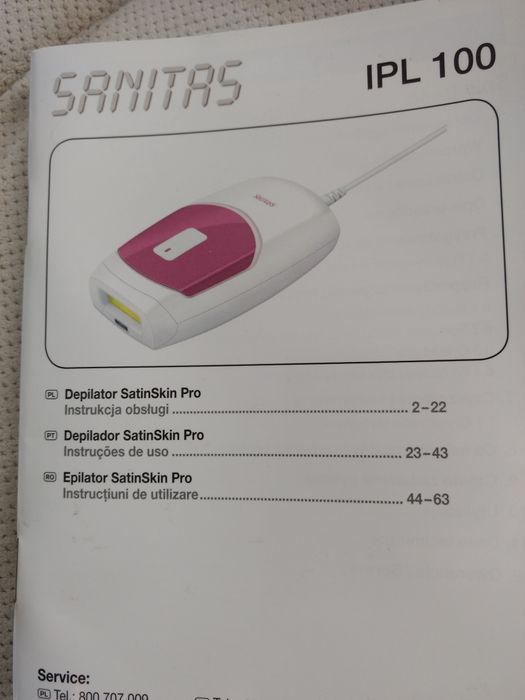 Sanitas IPL 100, fotodepilator.